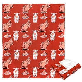 Cartoon Network's Cow and Chicken Silk Touch Throw Blanket, 50" x 60", What the Butt