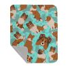 Sheltie Quilted Blanket 50x60 Artwork Pattern Quilted Throw Blanket for Bed, Couch, Sofa, Soft and Lightweight