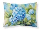 Hydrangeas in Watercolor Standard Pillowcase Lightweight Super Soft Easy Care Decorative Artwork Pillowcase, Standard