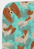 Red and White Papillon Quilted Blanket 50x60 Artwork Pattern Quilted Throw Blanket for Bed, Couch, Sofa, Soft and Lightweight