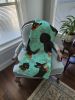 Longhaired Black Tan Dachshund Quilted Blanket 50x60 Artwork Pattern Quilted Throw Blanket for Bed, Couch, Sofa, Soft and Lightweight