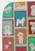 Lots of Bichon Frise Quilted Blanket 50x60 Artwork Pattern Quilted Throw Blanket for Bed, Couch, Sofa, Soft and Lightweight
