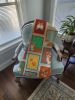 Lots of Red and White Pembroke Corgi Quilted Blanket 50x60 Artwork Pattern Quilted Throw Blanket for Bed, Couch, Sofa, Soft and Lightweight