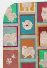 Lots of White Pomeranian Quilted Blanket 50x60 Artwork Pattern Quilted Throw Blanket for Bed, Couch, Sofa, Soft and Lightweight